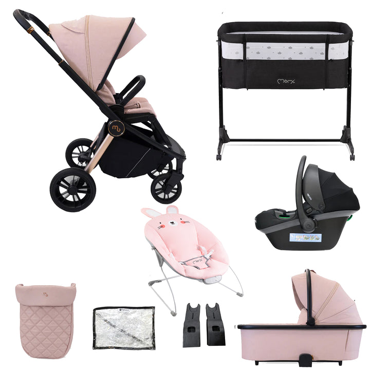 My Babiie 3 in 1 Travel System with Car Seat, Crib & Bouncer - MB450i