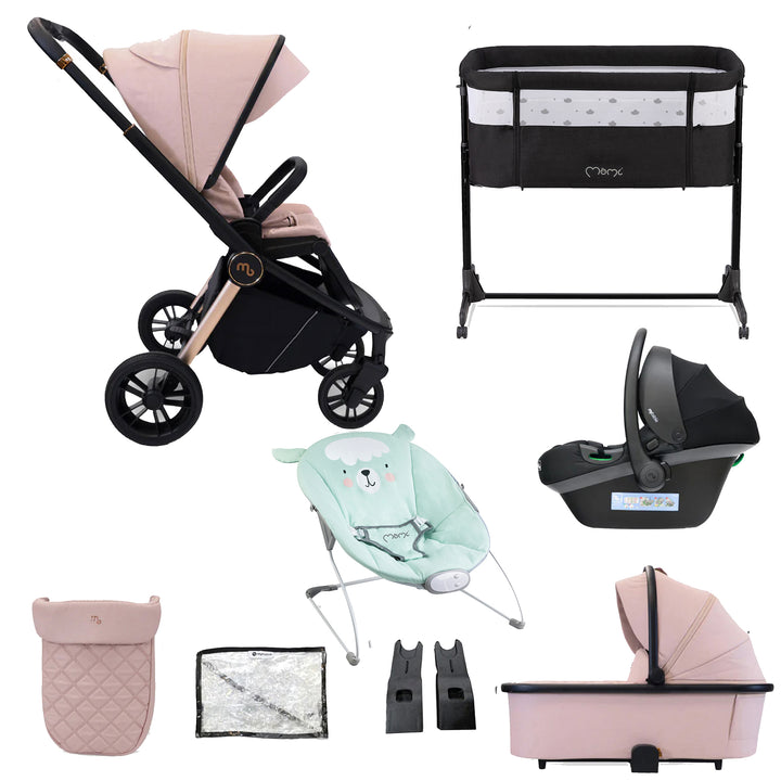 My Babiie 3 in 1 Travel System with Car Seat, Crib & Bouncer - MB450i