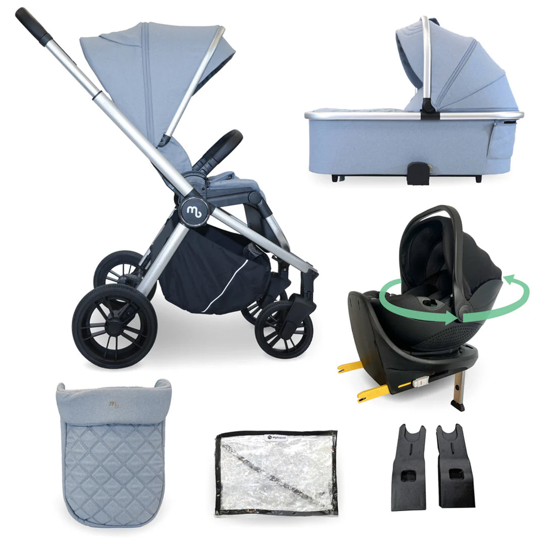 My Babiie 3 in 1 Travel System with 360 Car Seat & Base - MB450i