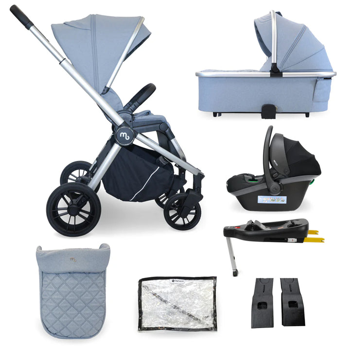 My Babiie 3 in 1 Travel System with Car Seat & Base - MB450i