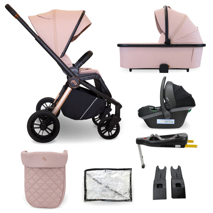 My Babiie 3 in 1 Pushchair, Carrycot, Car Seat & Base - MB450i