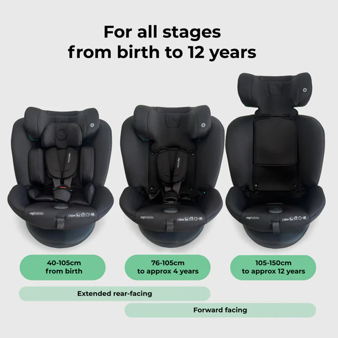 My Babiie MBCS300 i-Size (40-150cm) Easy Spin Car Seat