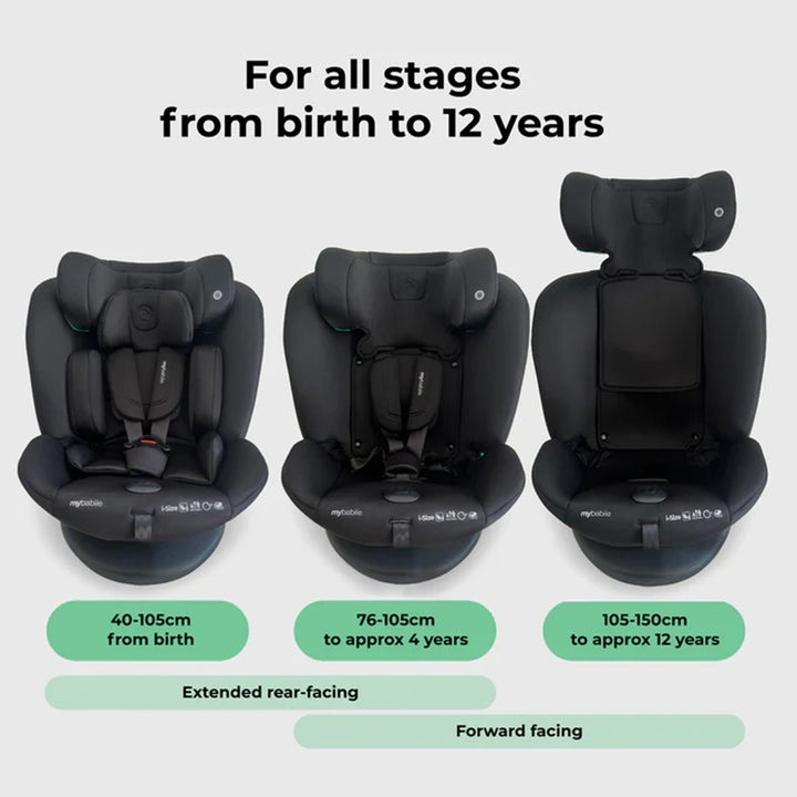 My Babiie MBCS300 i-Size (40-150cm) Easy Spin Car Seat