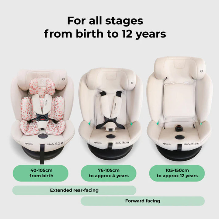 My Babiie MBCS300 i-Size (40-150cm) Easy Spin Car Seat