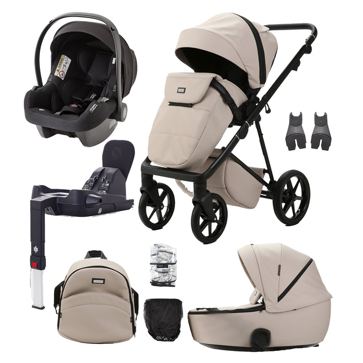 Mee-go Milano Evo Luxe Fabrics 3 in 1 with Car Seat & Base Travel System