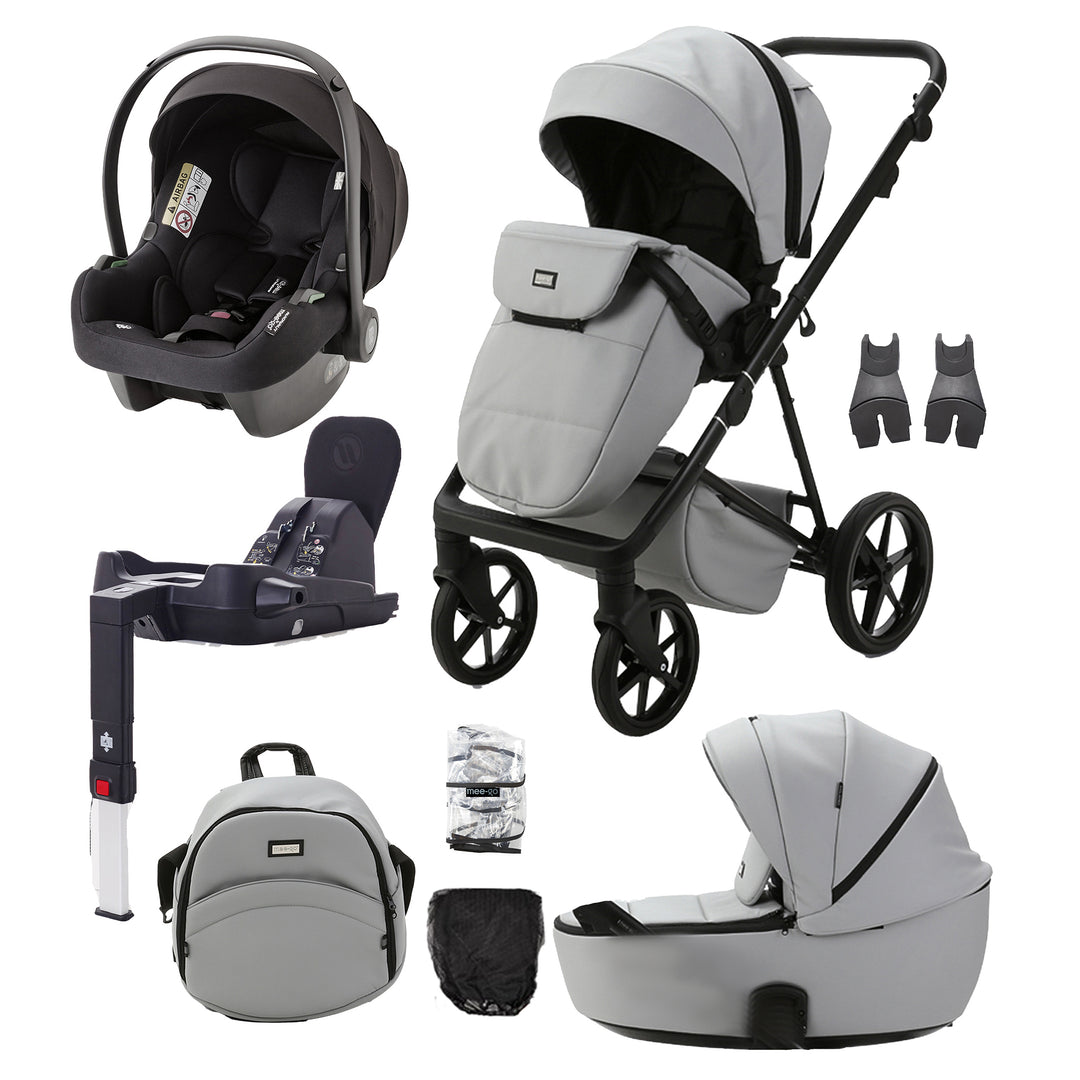 Mee-go Milano Evo Luxe Fabrics 3 in 1 with Car Seat & Base Travel System