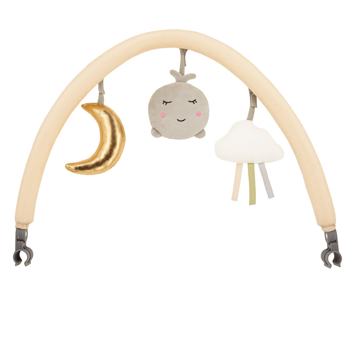 Baby arch toy with hanging elements on a white background
