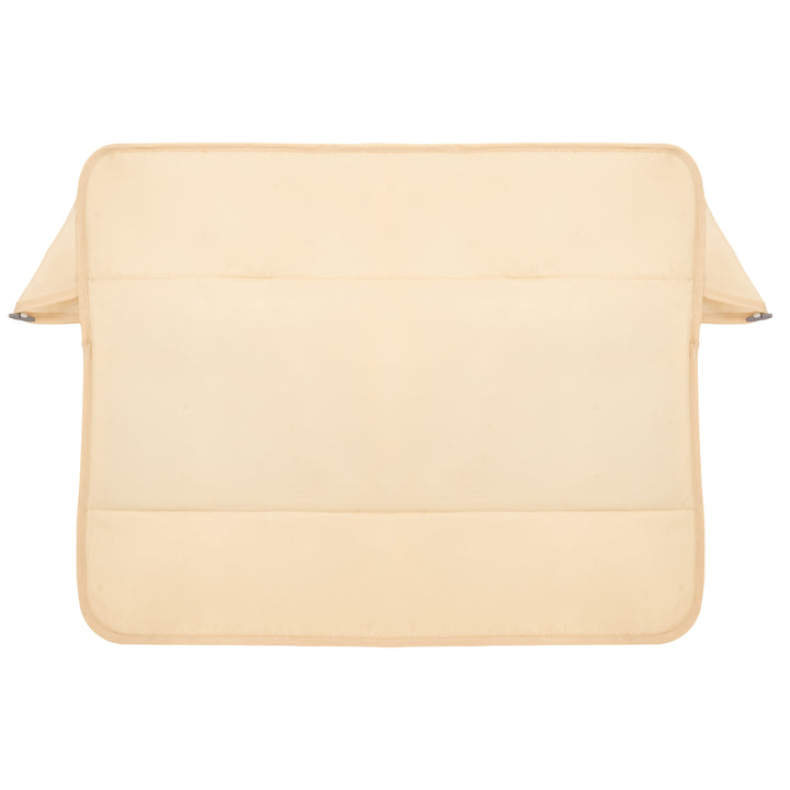 Beige laptop sleeve on a white background