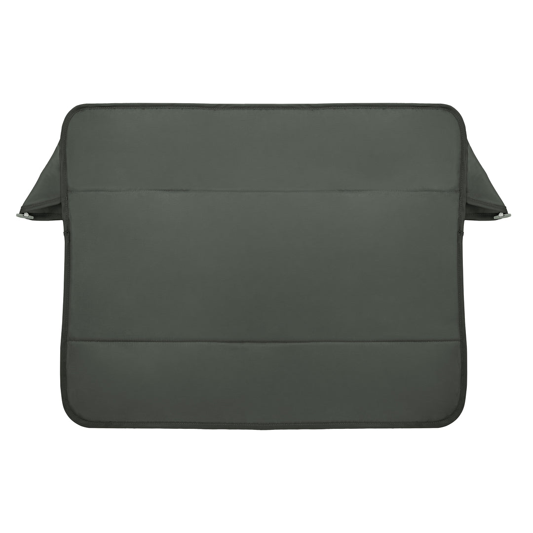 Dark gray laptop sleeve on a white background