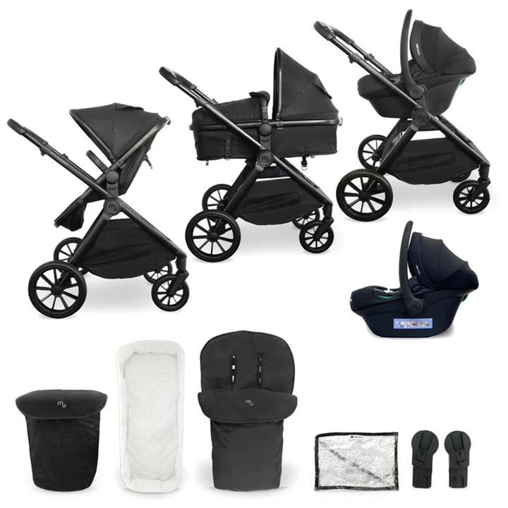 My Babiie 3 in 1 Pushchair & Carrycot Travel System - MB220i