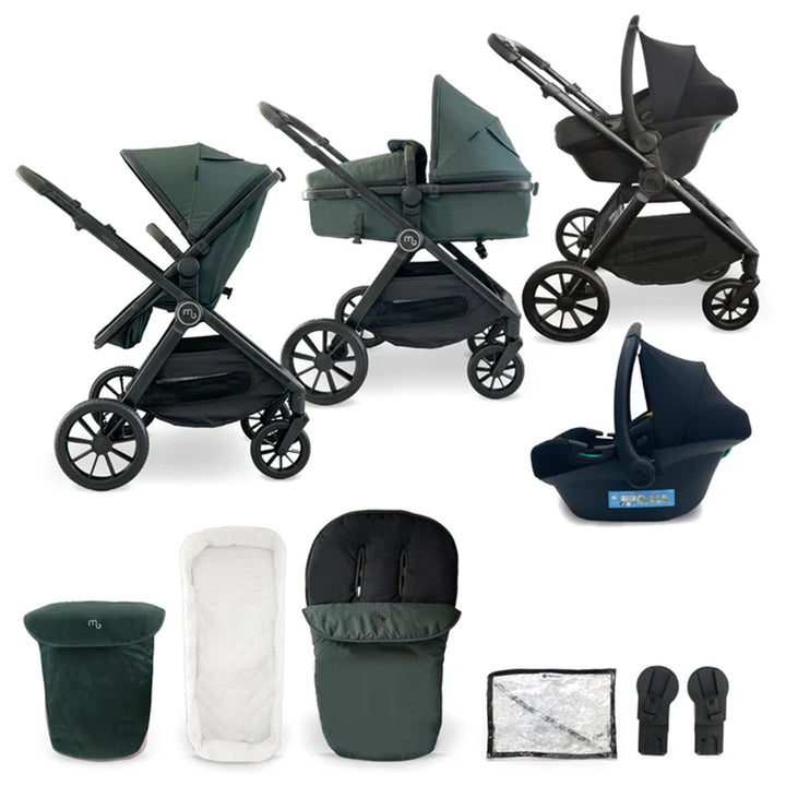 My Babiie 3 in 1 Pushchair & Carrycot Travel System - MB220i