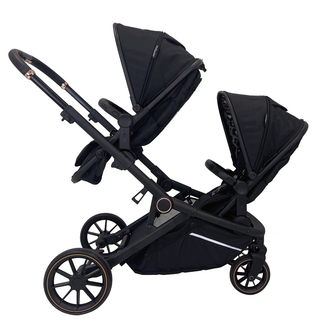 My Babiie Tandem Stroller with Car Seat & Base - MB33