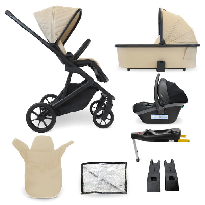 My Babiie Lightweight i-Size Travel System with Car Seat & Base - MB500i