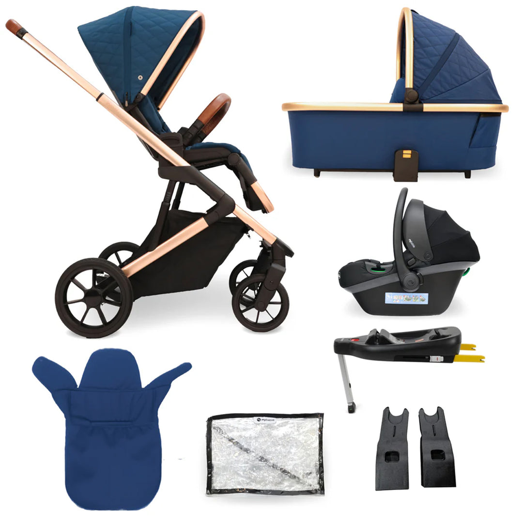 My Babiie Lightweight i-Size Travel System with Car Seat & Base - MB500i