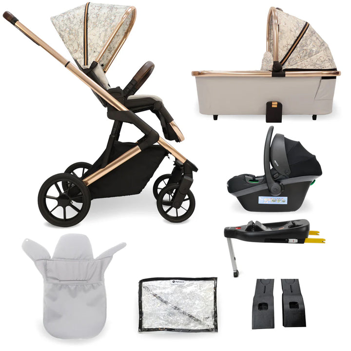 My Babiie Lightweight i-Size Travel System with Car Seat & Base - MB500i