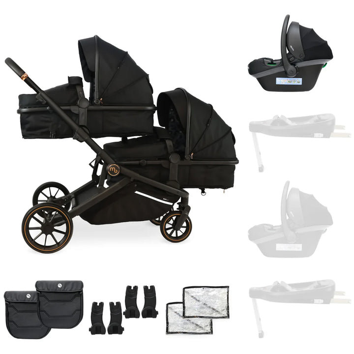 My Babiie Tandem Stroller with Car Seat - MB33