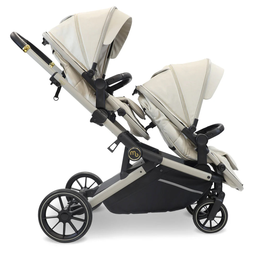 My Babiie Tandem Stroller with Two Car Seats - MB33