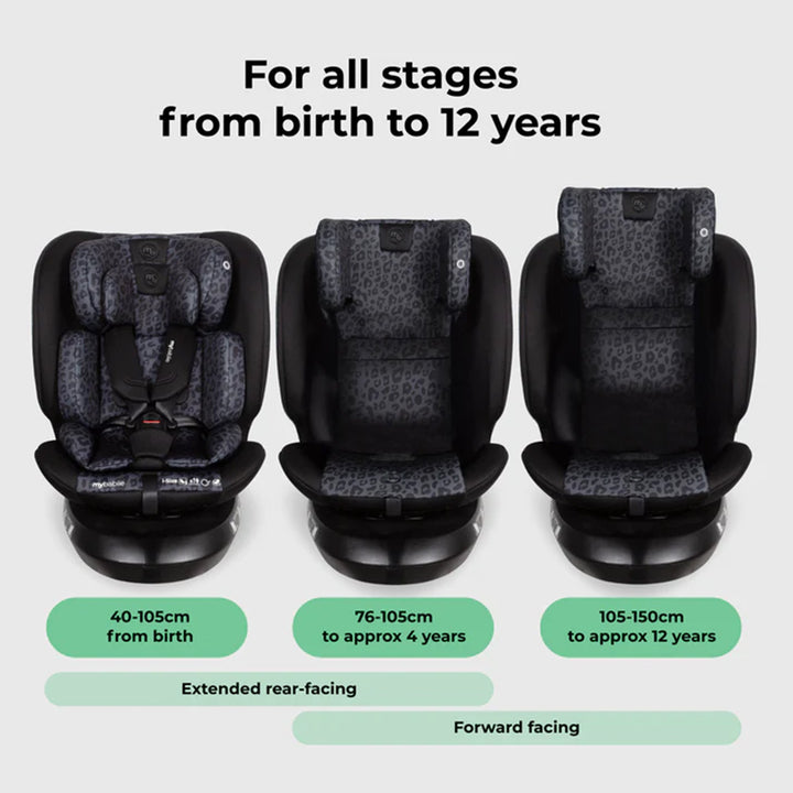 My Babiie MBCS200 i-Size (40-150cm) Spin Car Seat