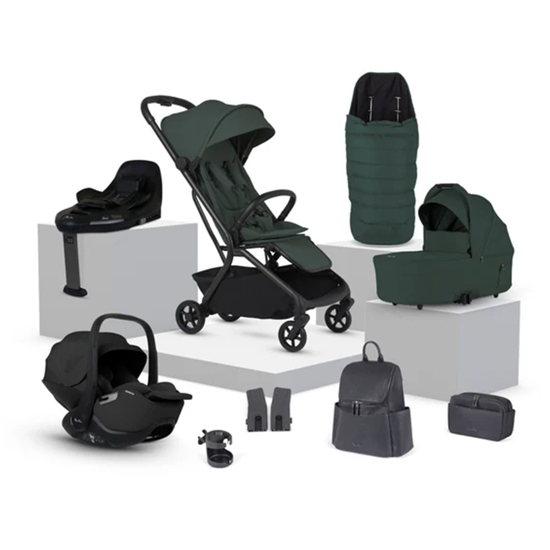 Silver Cross Nia Compact Travel System with Glide 360 & Accessory Pack