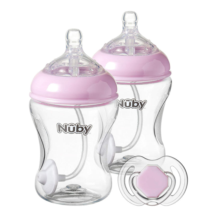 Nuby Anti Reflux Baby Bottle x 2 270ml