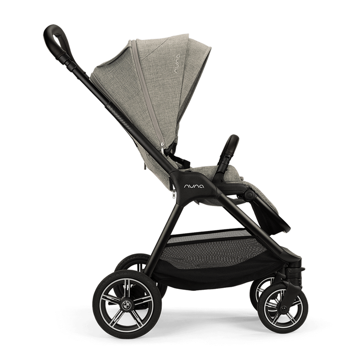 Nuna stroller with gray canopy on a white background