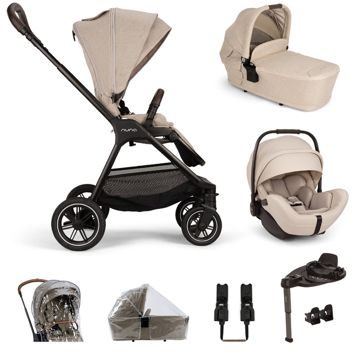 Nuna TRIV next Bundle with LYTL Carrycot, ARRA flex & CURV Base Travel System