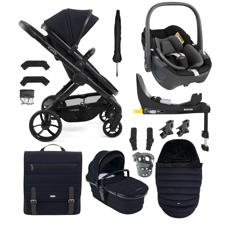 iCandy Peach 7 Pushchair and Carrycot Complete with Maxi Cosi Pebble 360 Pro and Base