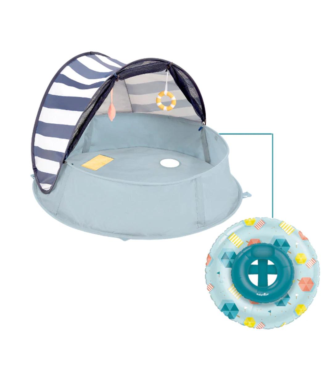 Babymoov Aquani Anti UV Tent & Paddling Pool Mariniere