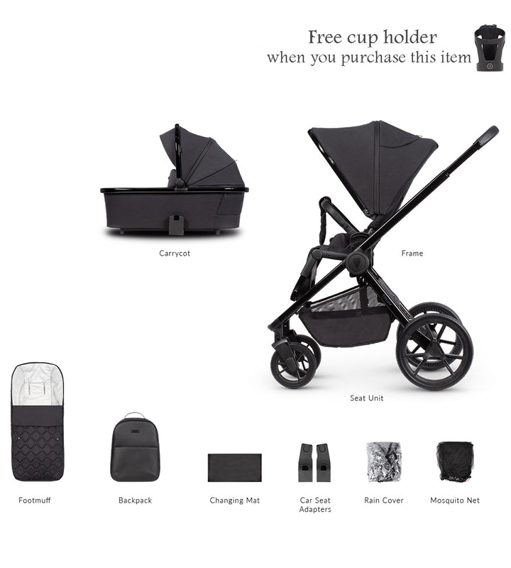 Venicci  Edge SE 2 in 1 Pushchair - Raven