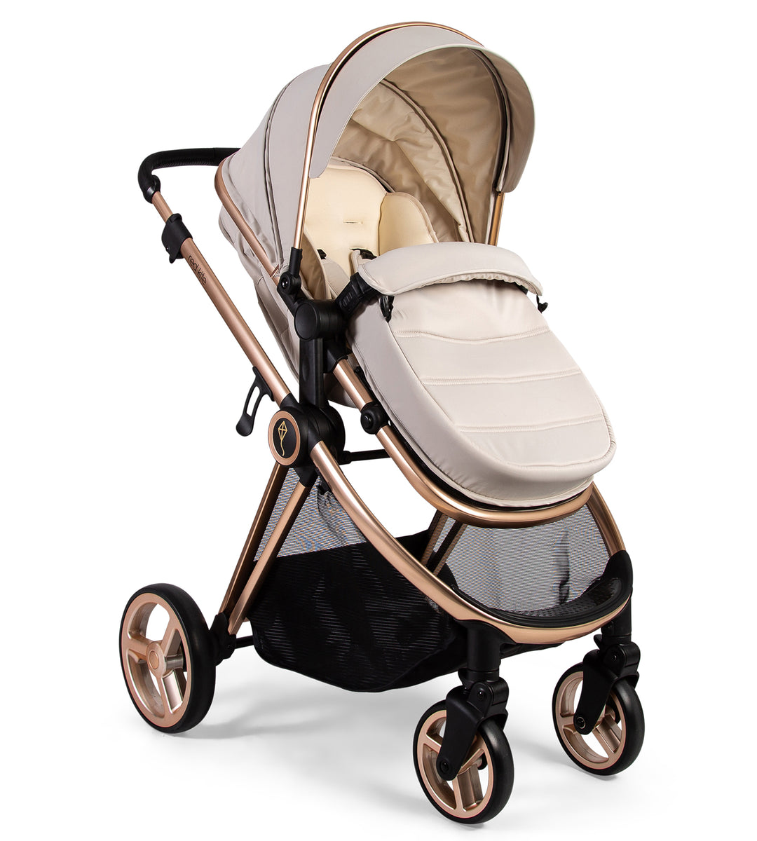 Red Kite Push Me Pace i-Size Travel System - Latte