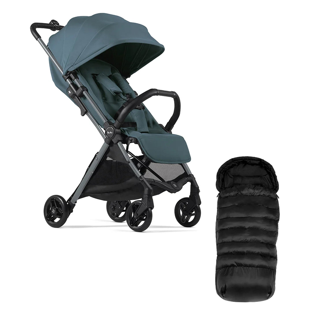 Silver Cross Jet 5 Stroller and Footmuff Bundle