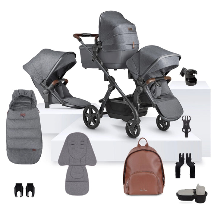 Silver Cross Wave with Carrycot & Tandem Seat - Ultimate Pack