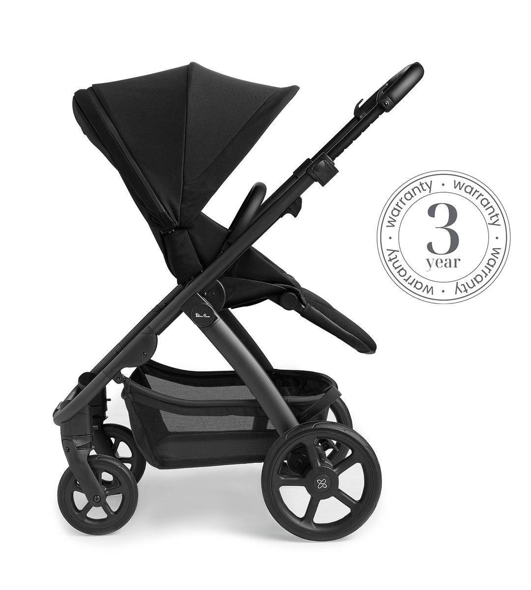 Silver Cross Tide 3 in 1 Pram - Black Chassis