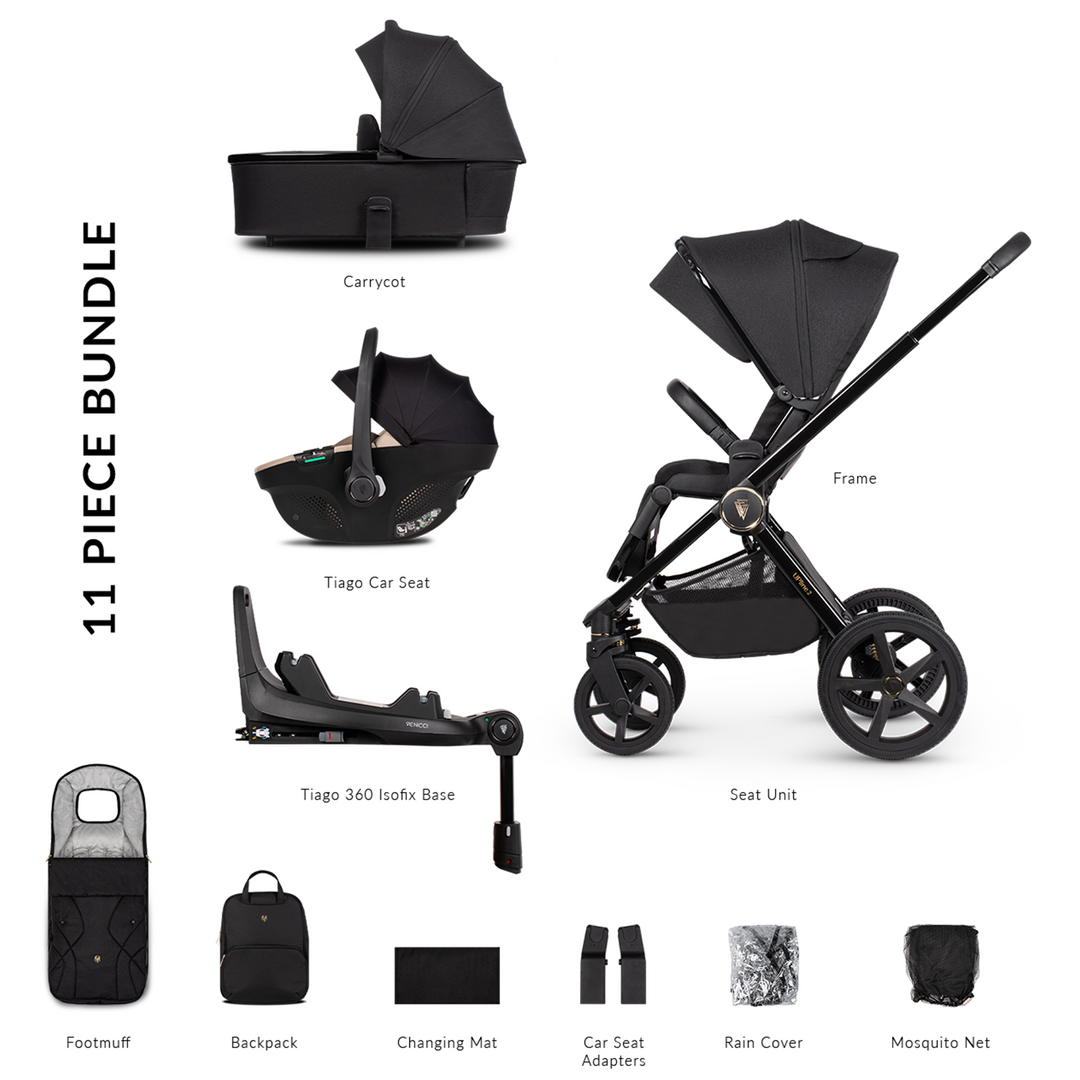 Venicci Upline in with Tiago Car Seat Base - Main Image