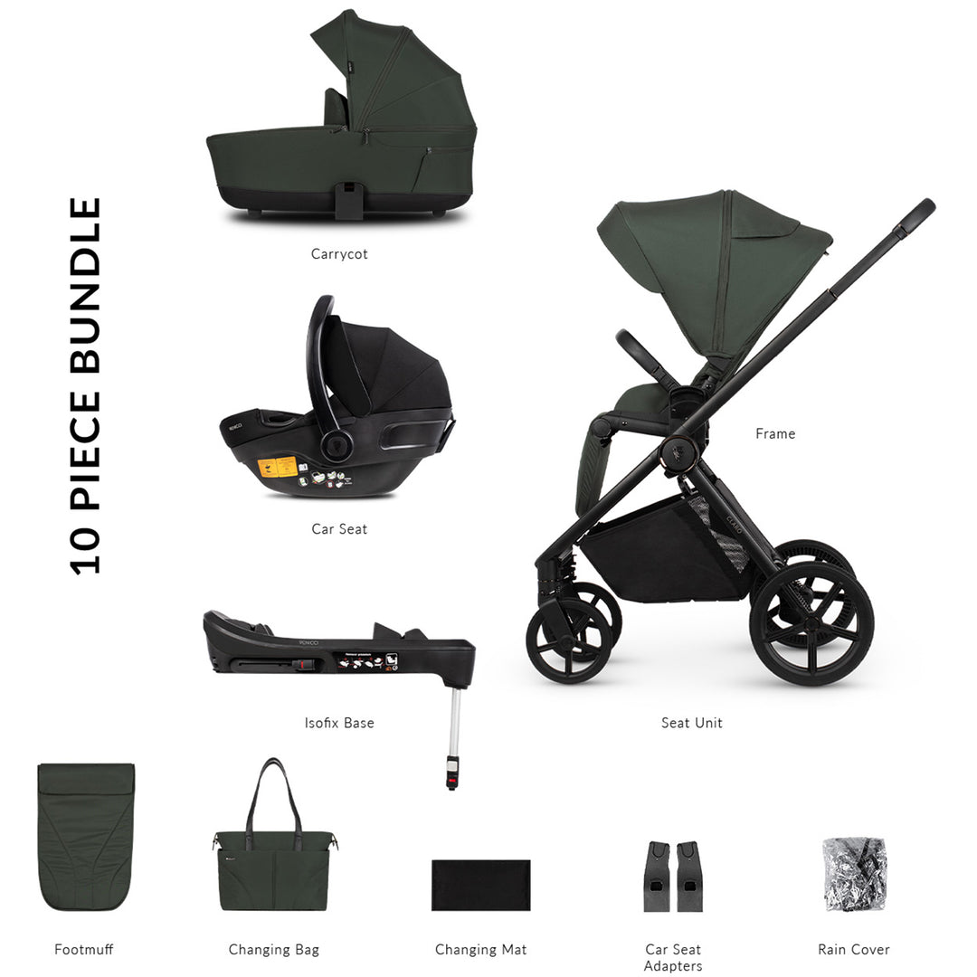 Venicci Claro Travel System with Engo Car Seat and Base