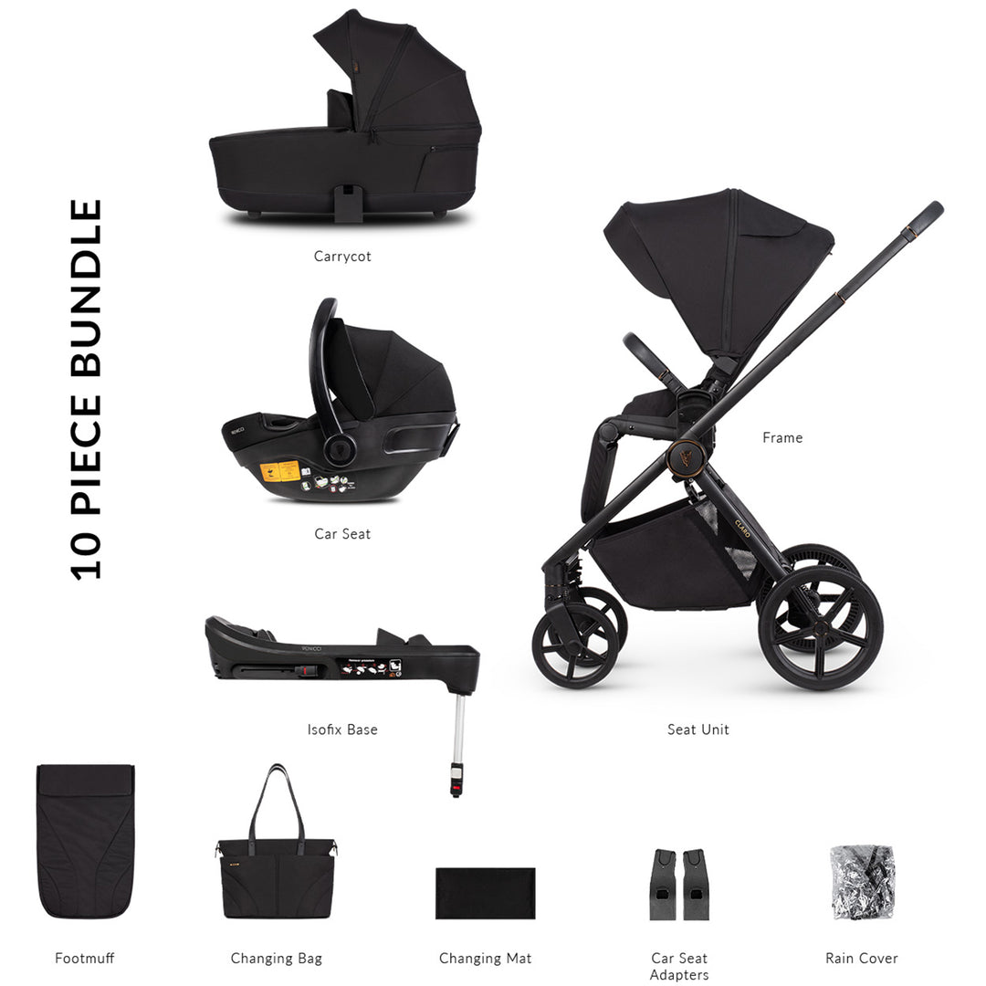 Venicci Claro Travel System with Engo Car Seat and Base