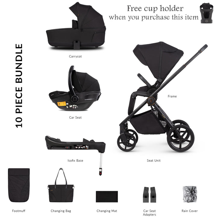 Venicci Claro Travel System with Engo Car Seat and Base