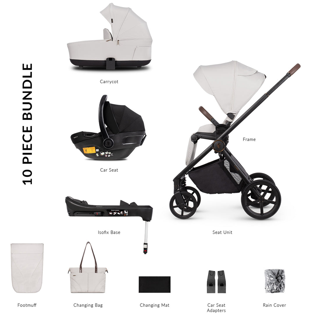 Venicci Claro Travel System with Engo Car Seat and Base