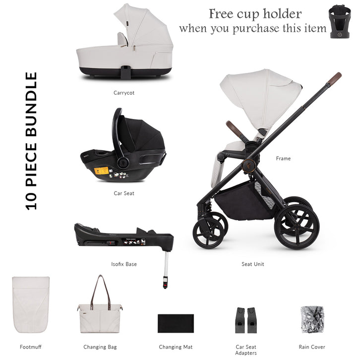 Venicci Claro Travel System with Engo Car Seat and Base