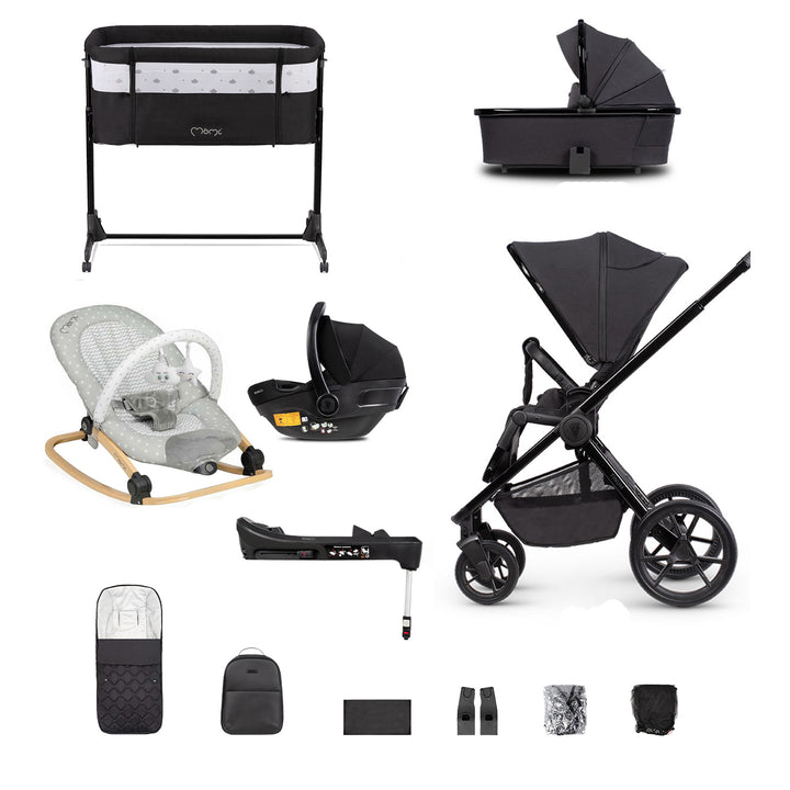 Venicci Edge Travel System and Home Bundle - Raven