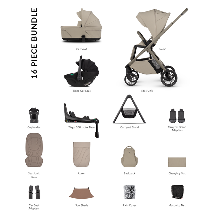 Venicci Tila 4 in 1 Ultimate Bundle with Tiago, Base & Stand