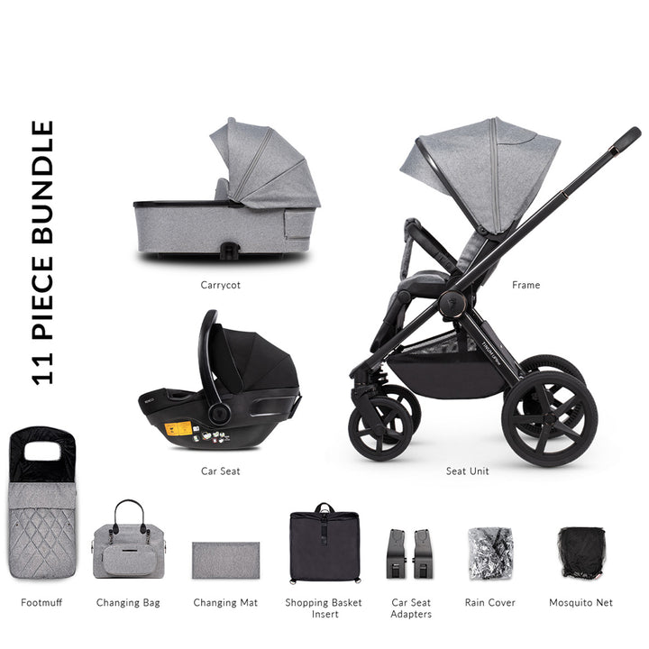 Venicci Upline 3 in 1 Travel System with Engo Car Seat