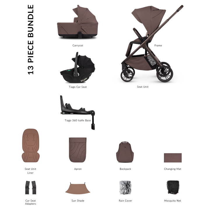 Venicci Tila 4 in 1 Luxury Bundle with Tiago & Base