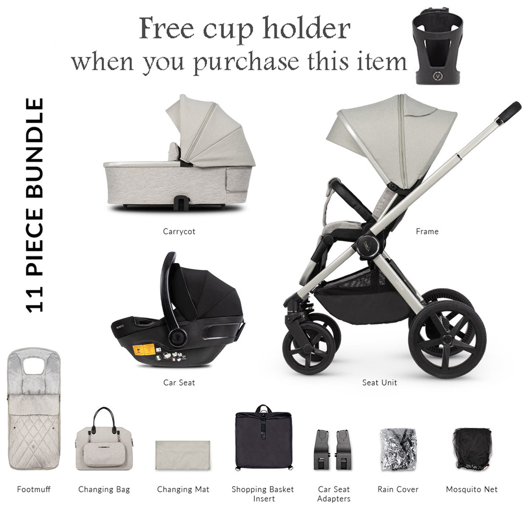 Venicci Upline 3 in 1 Travel System with Engo Car Seat