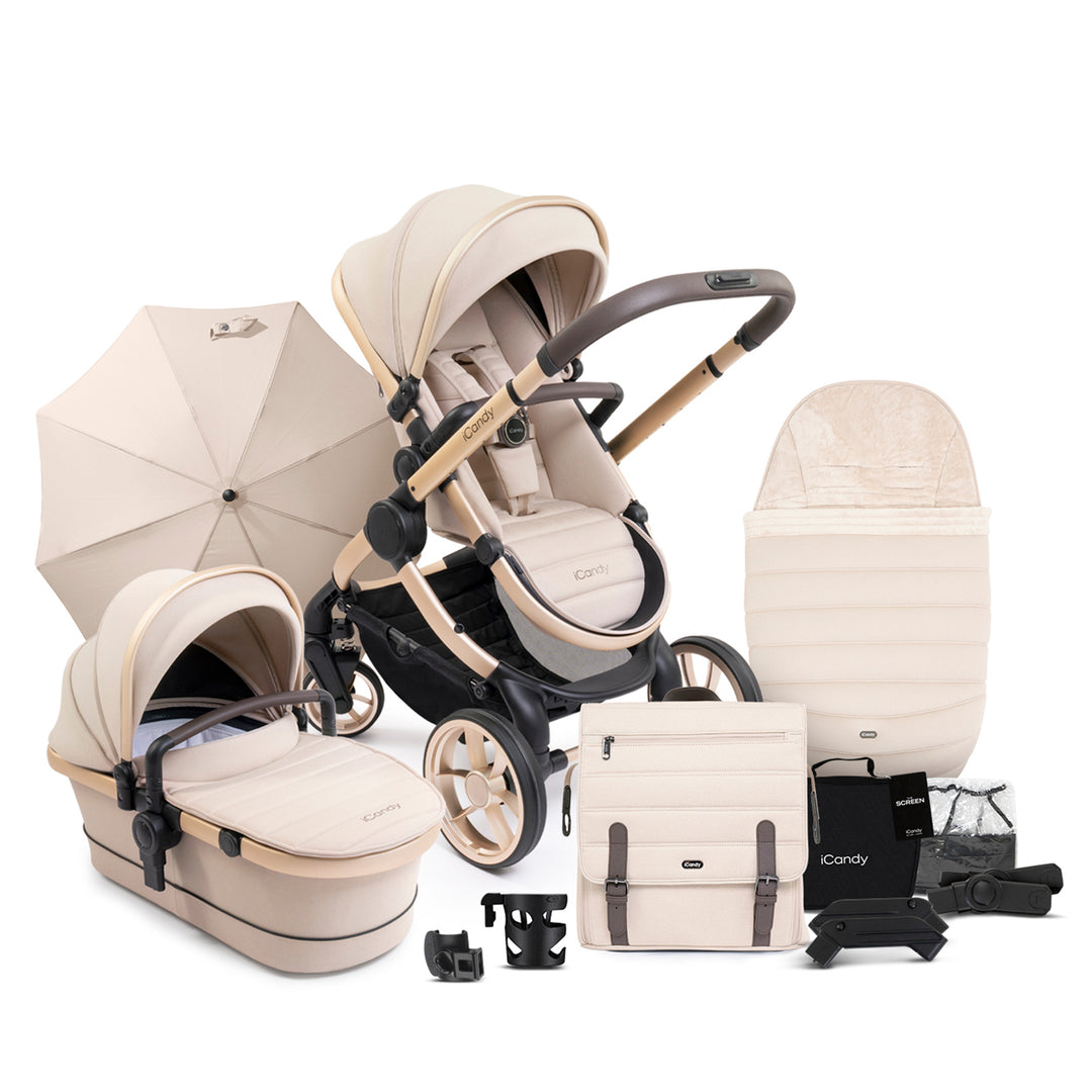 iCandy Peach 7 Pushchair and Carrycot Complete Bundle