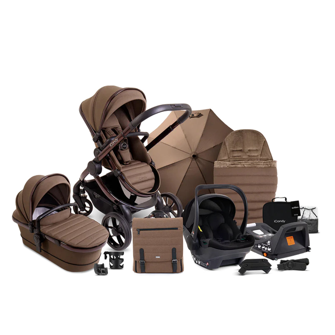 iCandy Peach 7 Pushchair Complete Bundle with Cocoon and Base