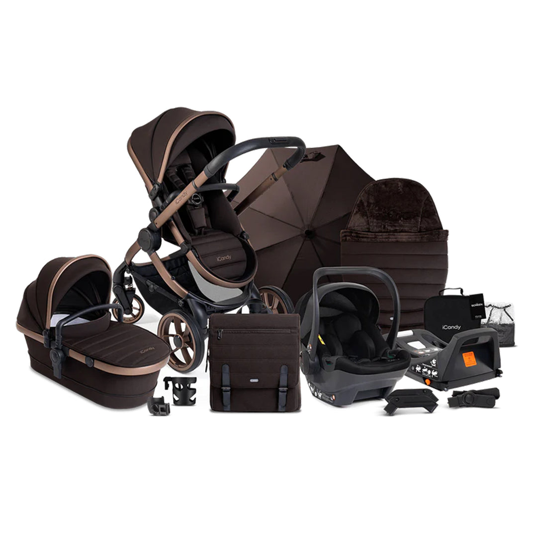 iCandy Peach 7 Pushchair Complete Bundle with Cocoon and Base
