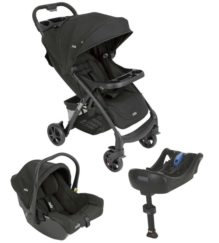 Joie i-Muze lx Travel System with i-Juva i-Size Car Seat & Base- Shale