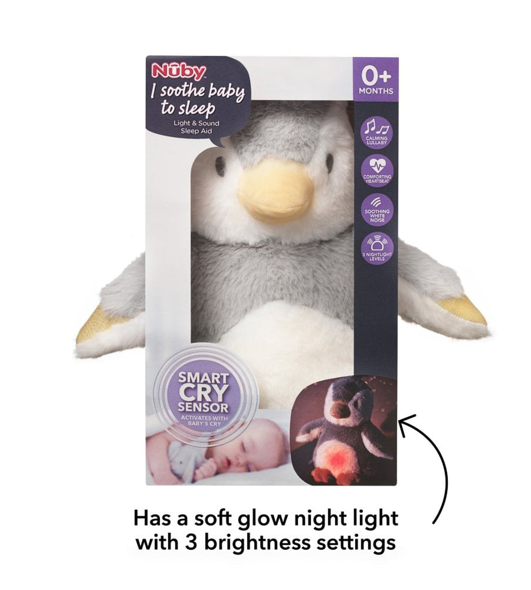 Nuby Sleep Aid with Cry Sensor - Penguin