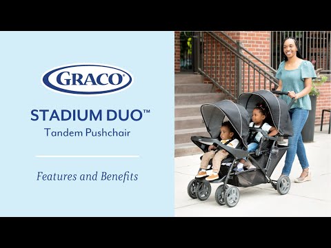 Graco Stadium Duo® Tandem Pushchair - Black